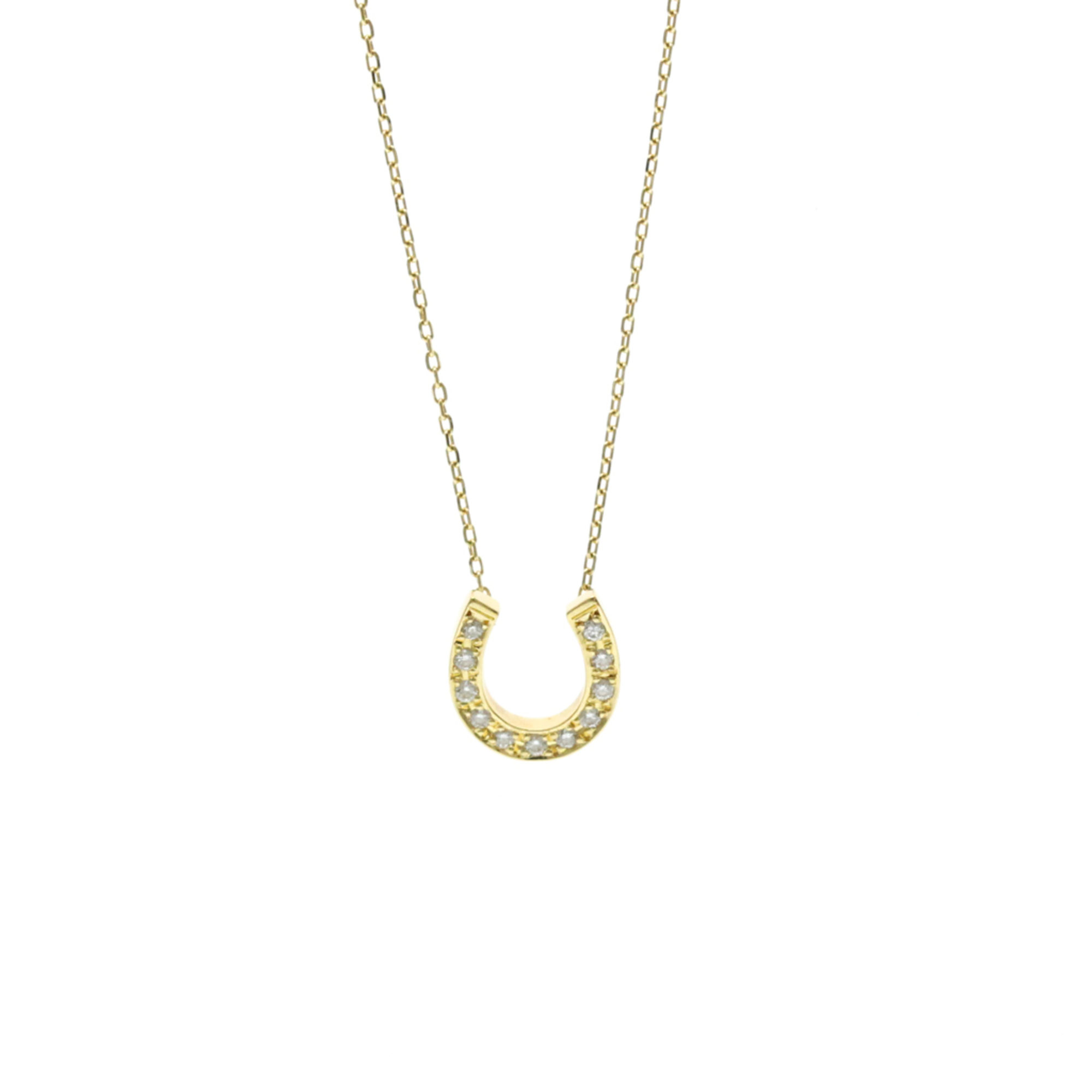 Vendome Aoyama Horseshoe Diamond Necklace Agvn603240di Yellow Gold (18k) Diam...